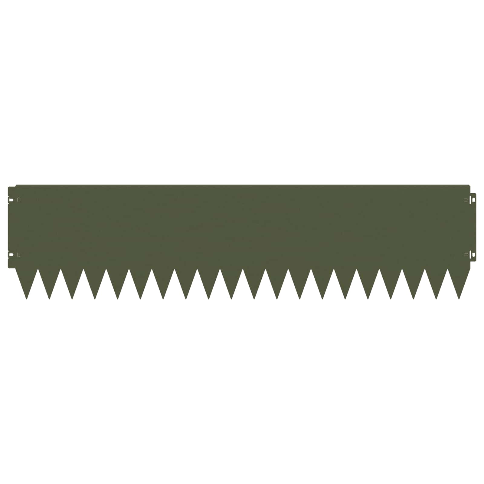 Raseneinfassung 10 pcs 103 x 10 cm Stahl Schwarz
