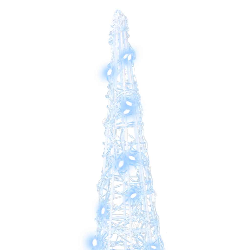 Weihnachtsbaum mit 90 LEDs 3 pcs Warmweiß 20 x 20 x 80 cm Acryl