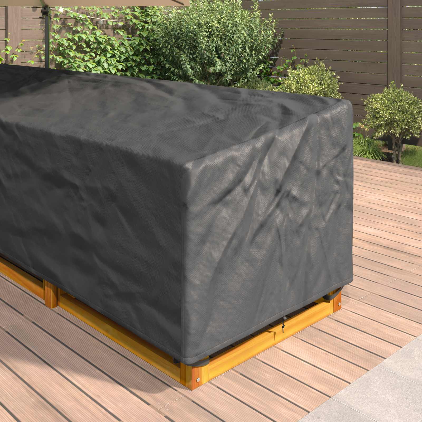Möbelbezug Schwarz 235 x 235 x 85 cm 210D Oxford Stoff