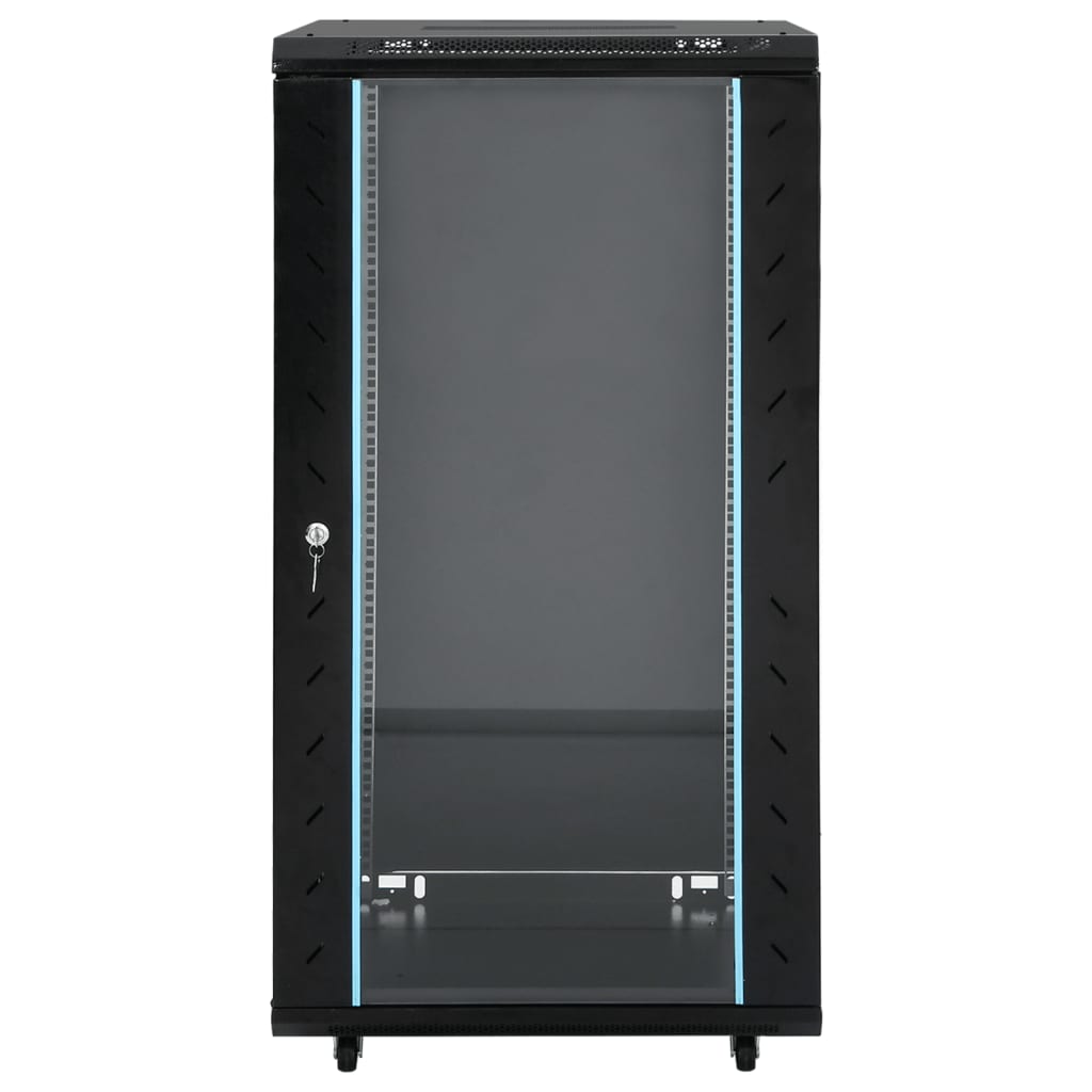 15U Netzwerkschrank 19" IP20 Schwarz 60x45x86 cm