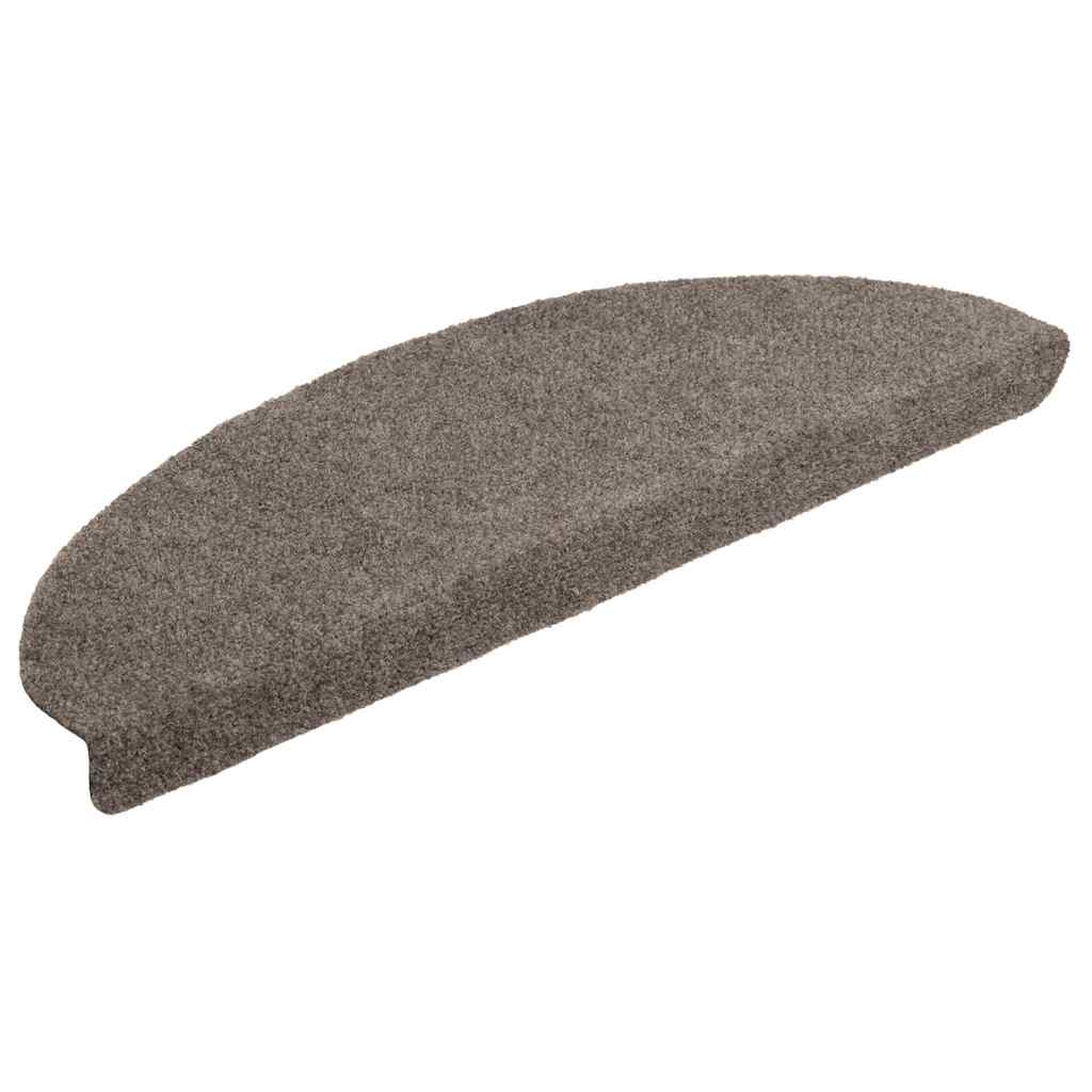 Stufenmatten Selbstklebend 15 Stk. 56x17x3 cm Hellbraun Halbrund