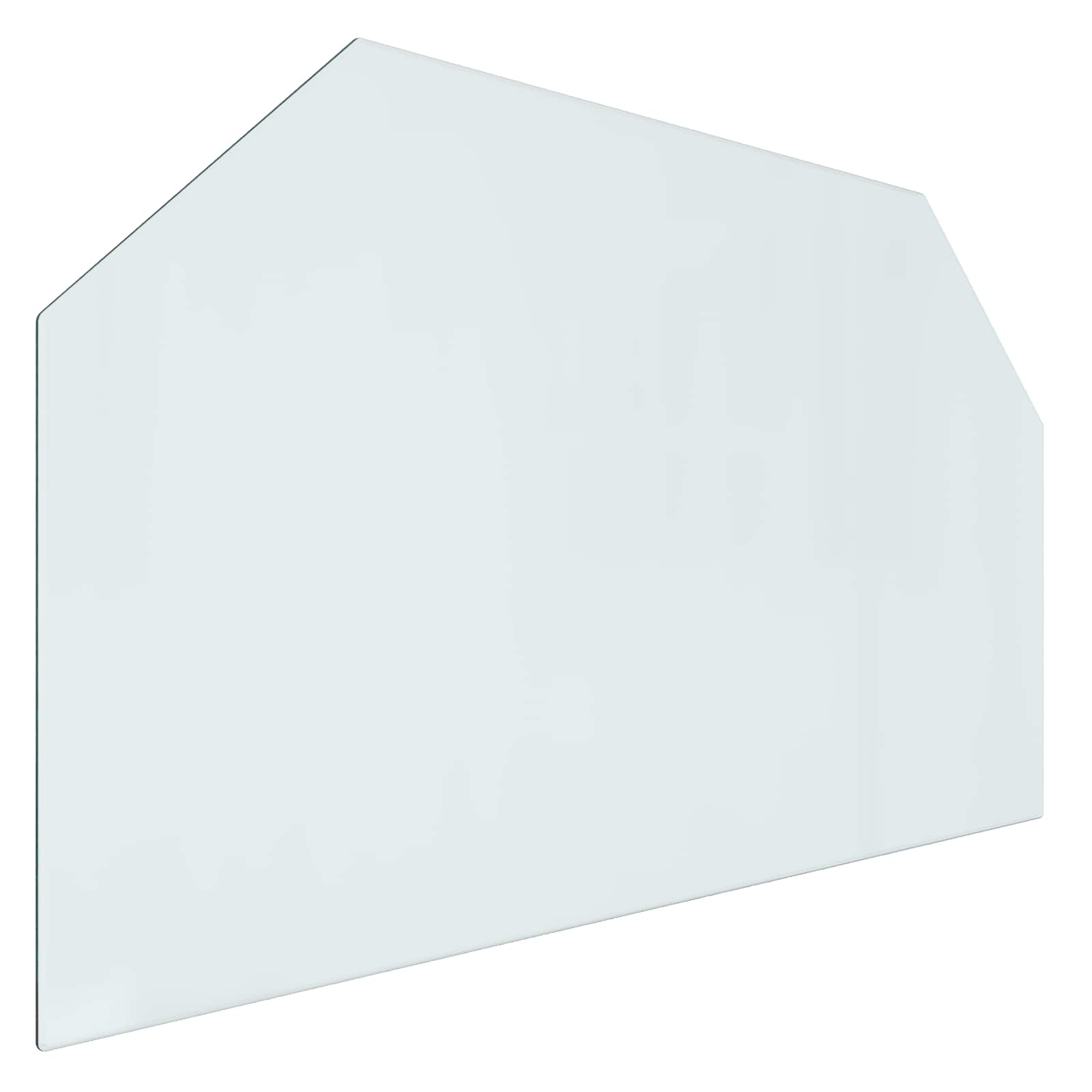 Feuerstelle Glasplatte Transparent 80 x 50 cm Glas