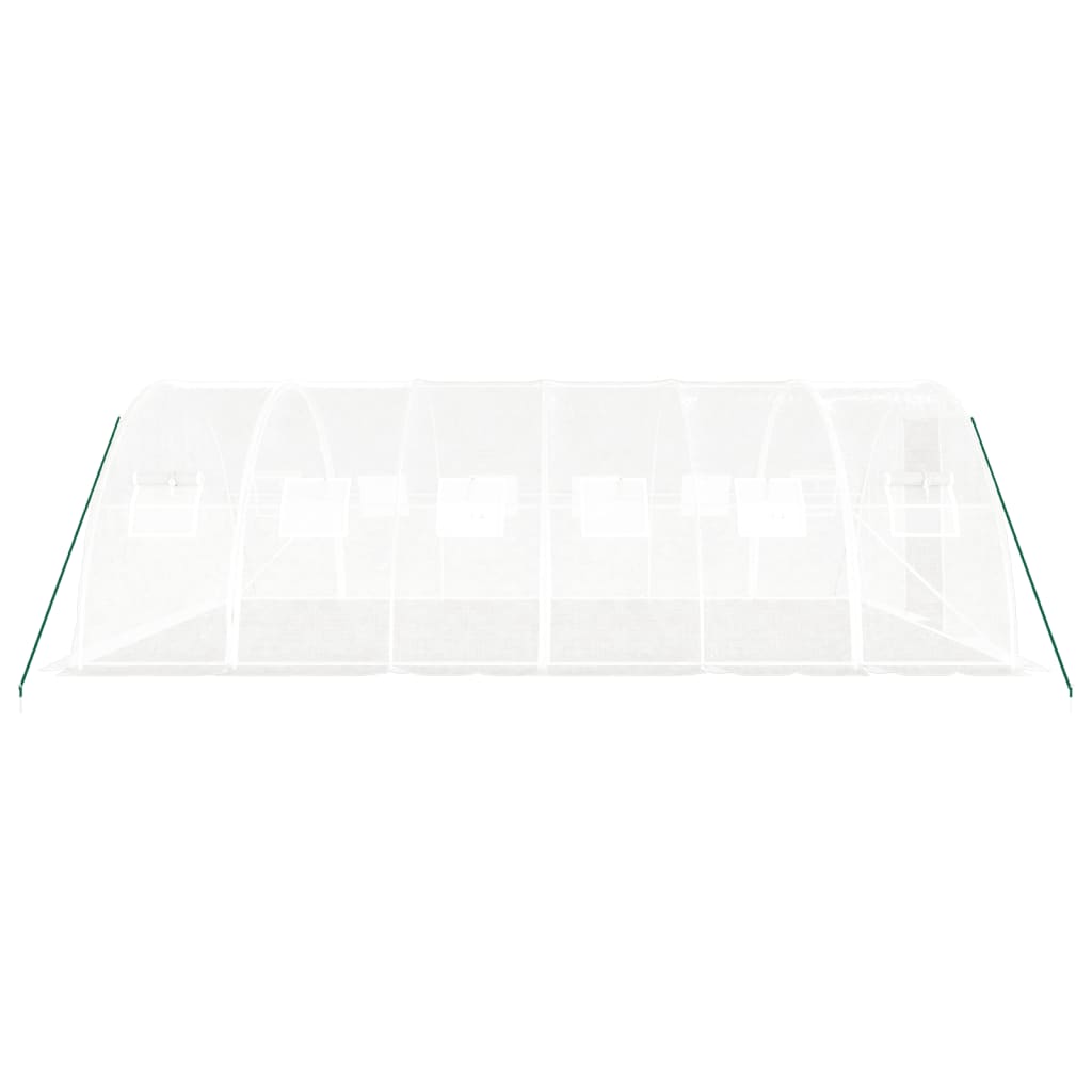 Gewächshaus mit Stahlrahmen Grün 8 m² 4x2x2 m