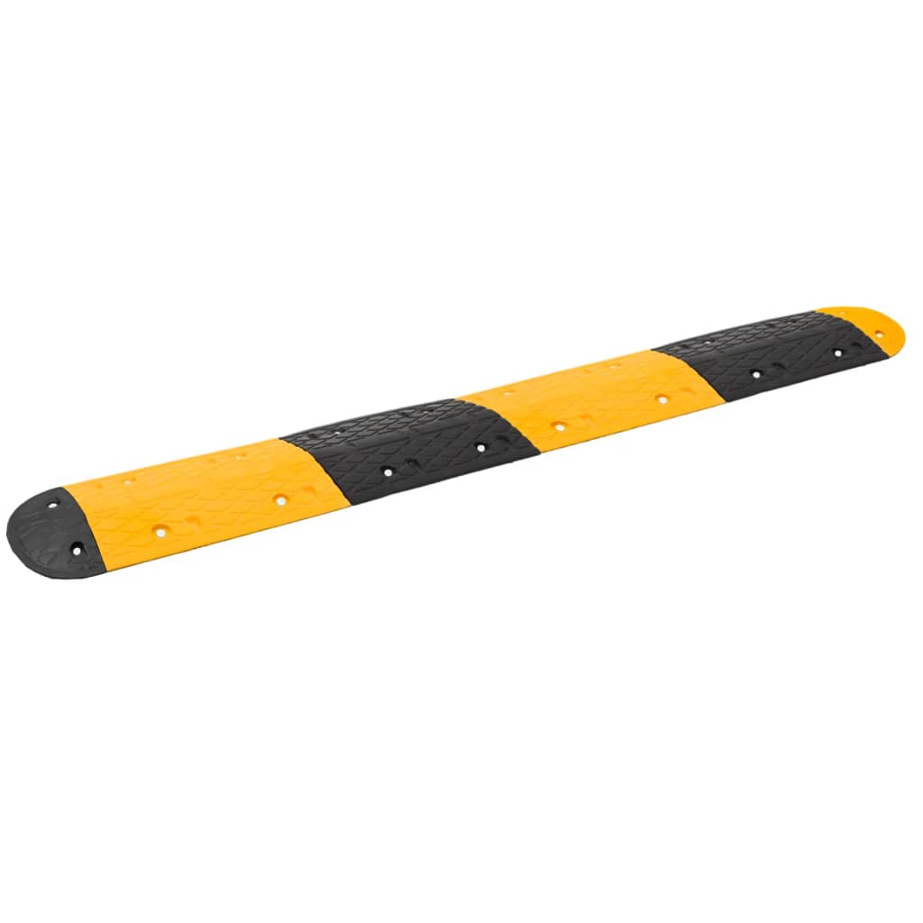 Bodenschwelle Gelb & Schwarz 129x32,5 x4 cm Gummi