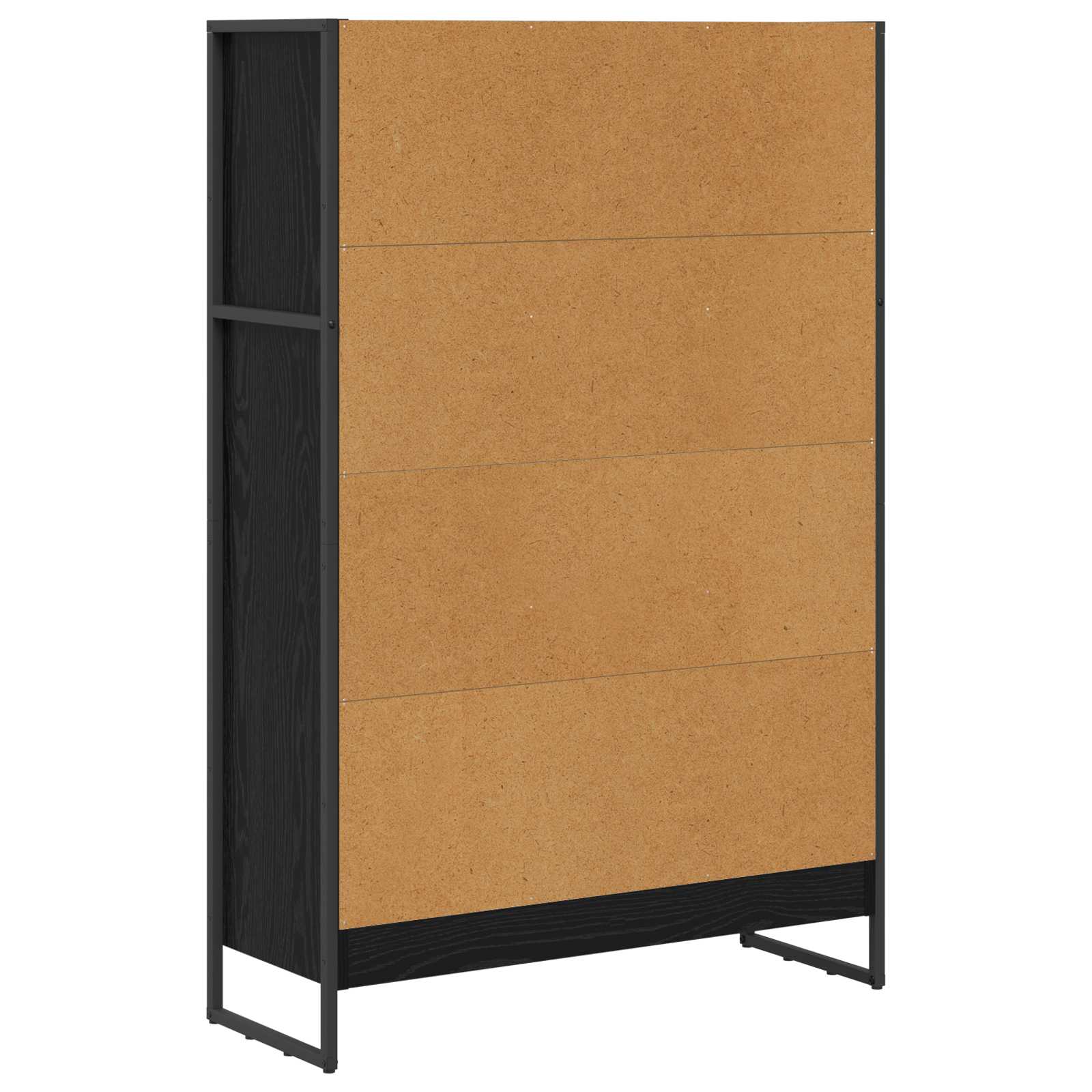 Bücherregal 2 pcs Schwarz Eichen-Optik 60 x 30 x 189,5 cm