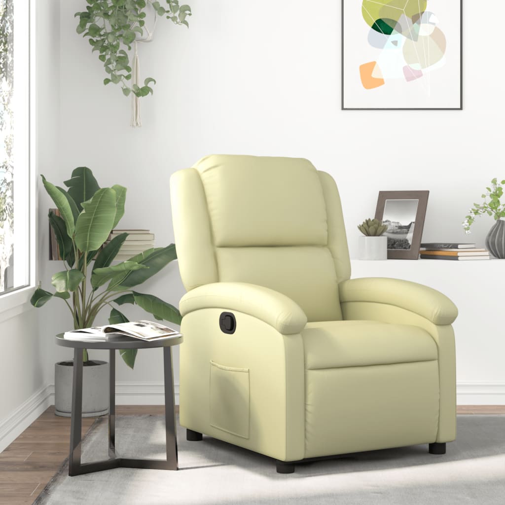 Relaxsessel Echtleder Schwarz