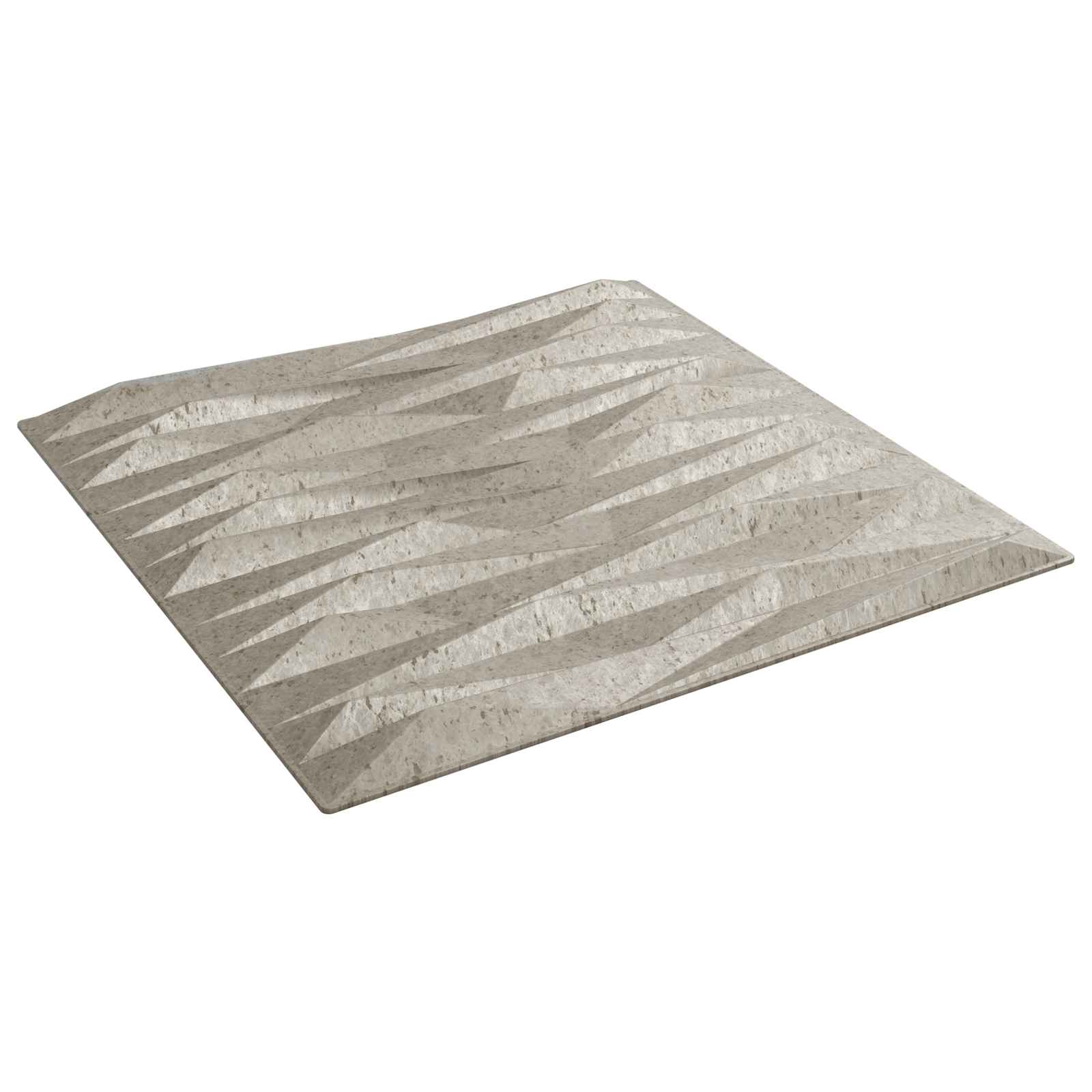 Wandpaneele 12 pcs Diamant Weiß 50 x 50 cm XPS Schaum