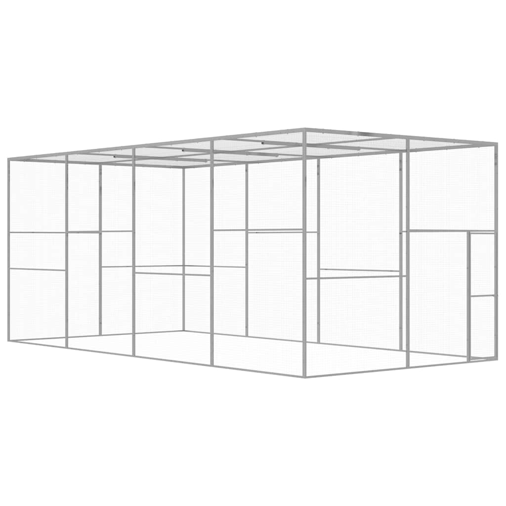 Katzenkäfig 1,5x1,5x1,5 m Verzinkter Stahl