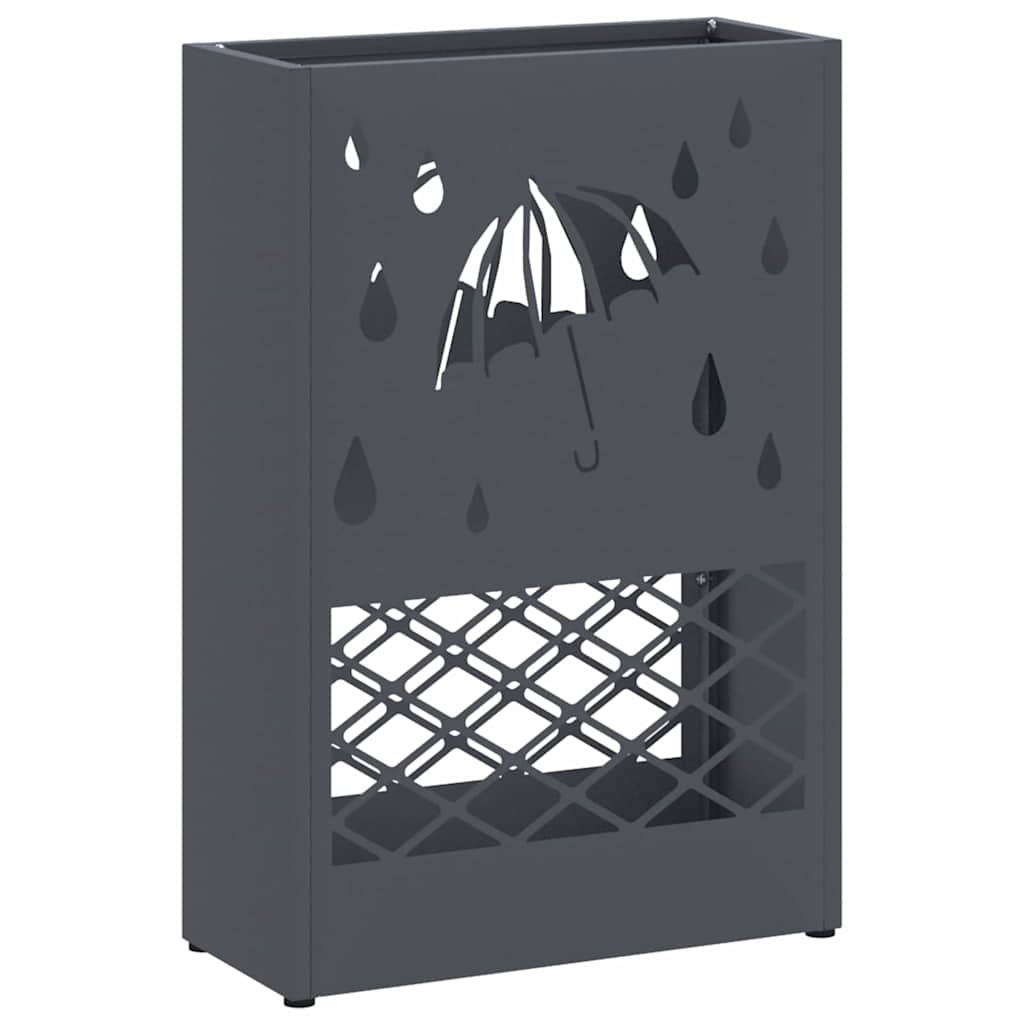 Regenschirmständer Schwarz 28 x 12 x 41 cm Stahl