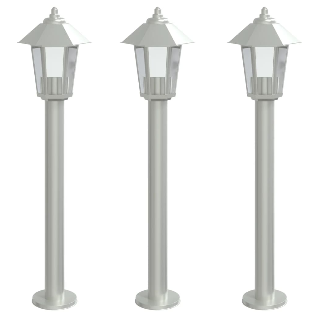 Wegeleuchte Silbern 80 cm Edelstahl
