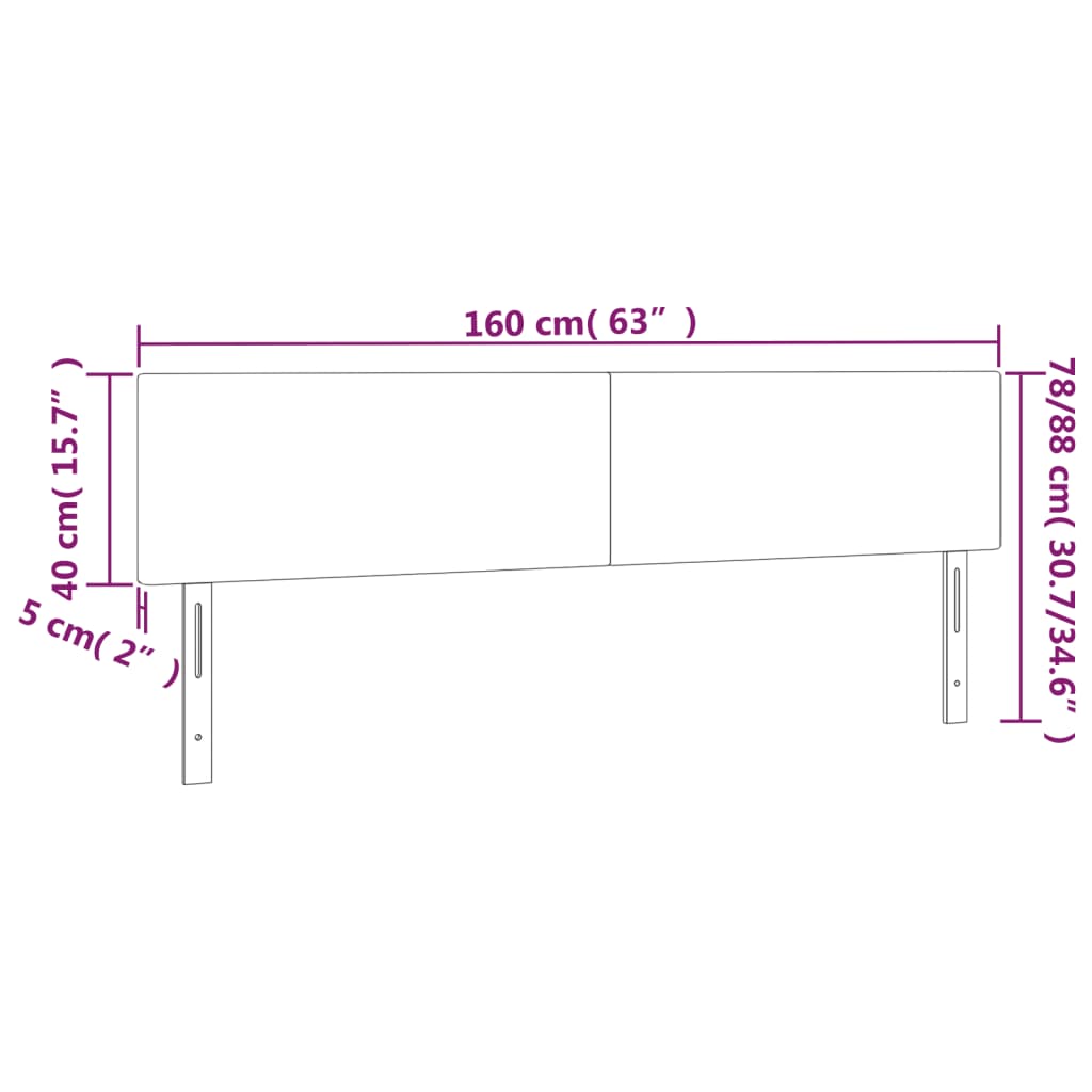 Kopfteil Hellgrau 80x5x118/128 cm Stoff