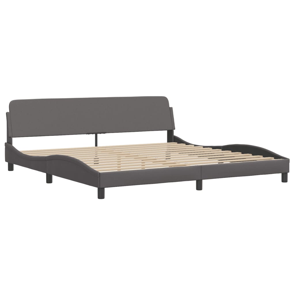 Bett mit Matratze "Dover" Schwarz 80x200 cm Kunstleder