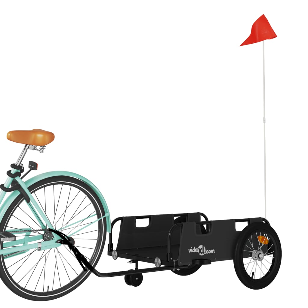 Fahrradanhänger Orange Oxford-Gewebe und Eisen