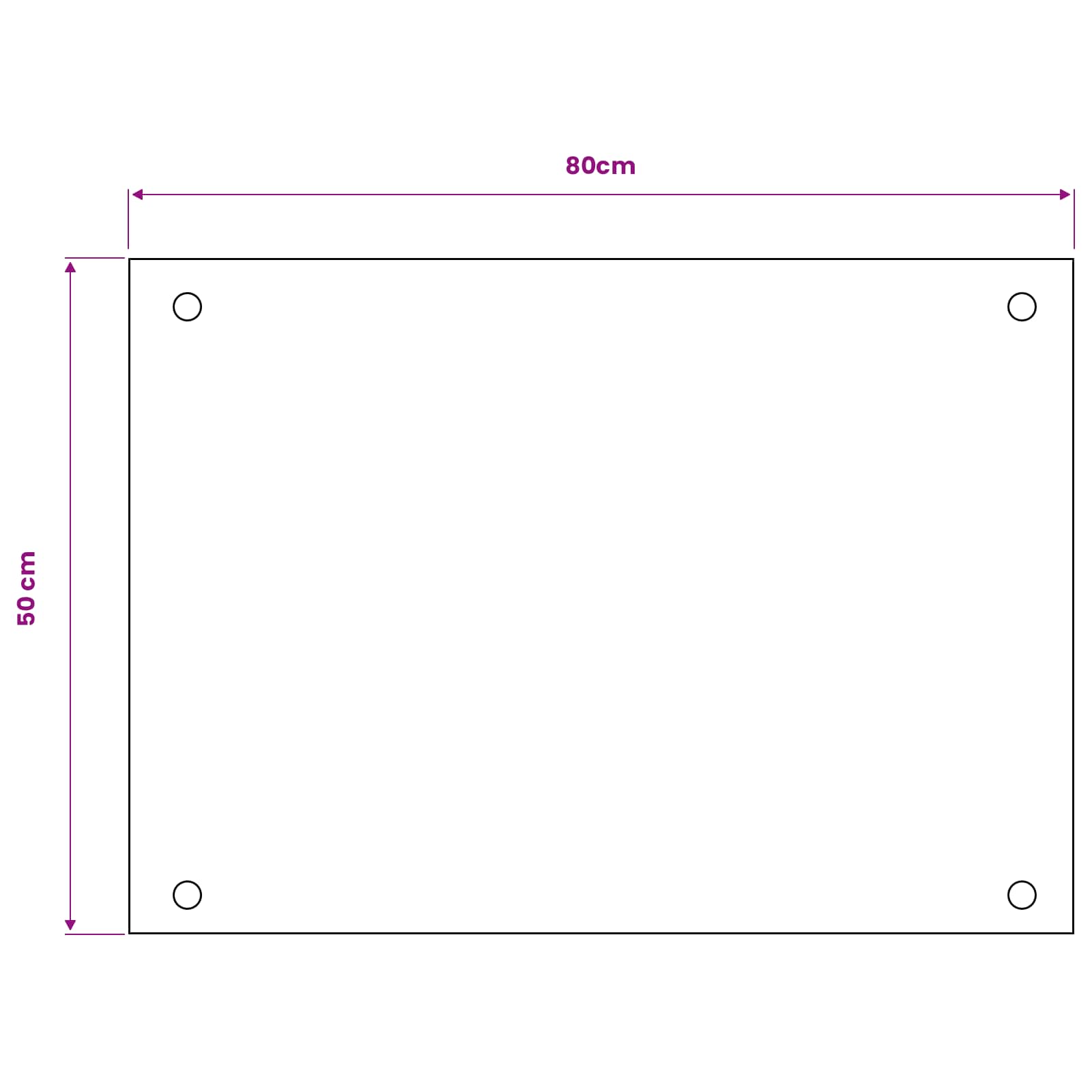 Küchenrückwand 2 pcs Weiß 70 x 40 cm Gehärtetes Glas
