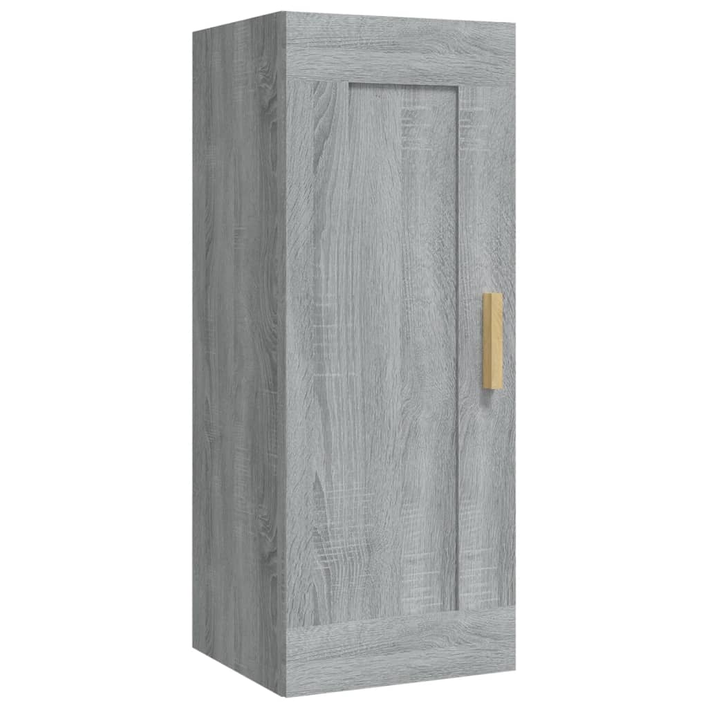 Wandschrank Weiß 35x34x90 cm Holzwerkstoff