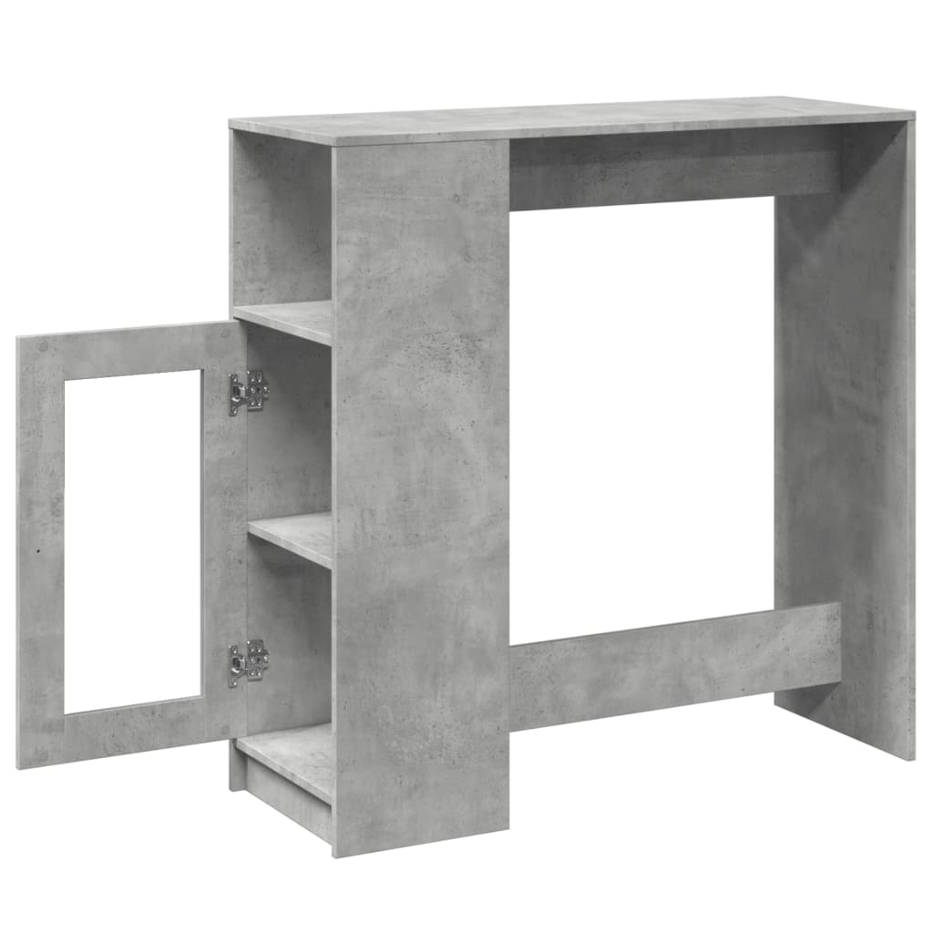 Bartisch Schwarz Eichen-Optik 101 x 40 x 103,5 cm Holzwerkstoff
