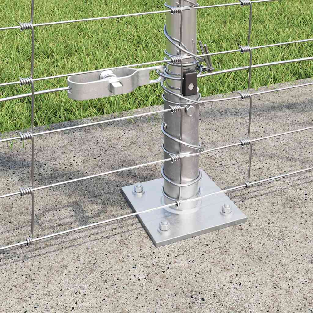 Ground Fix Geschweißter Drahtzaun 25 x 0,8 m Silber Netz