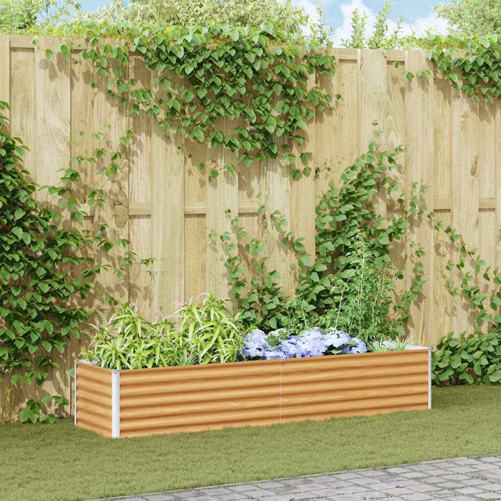 Garten-Hochbeet 100 x 50 x 36 cm Cortenstahl