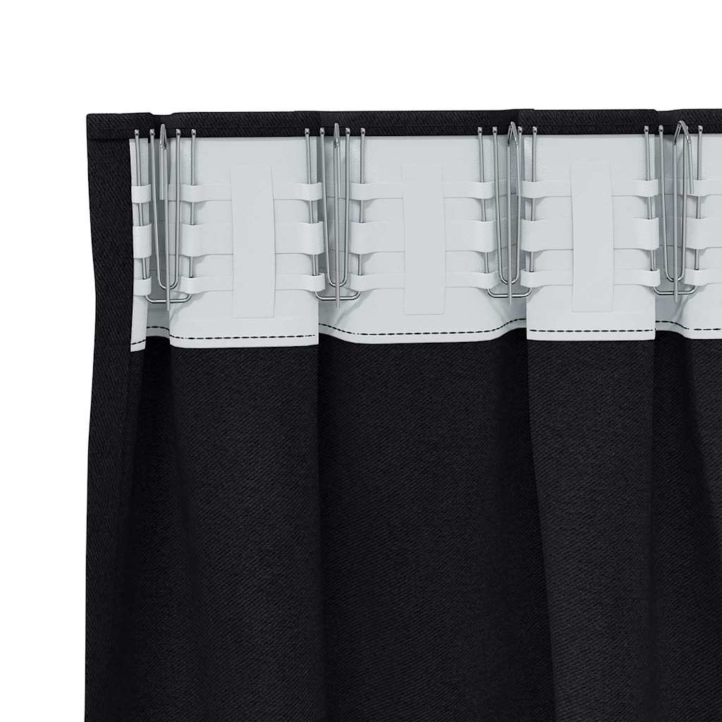 Verdunkelungs-Vorhänge mit Ringen 2 pcs Beige 140 x 140 cm