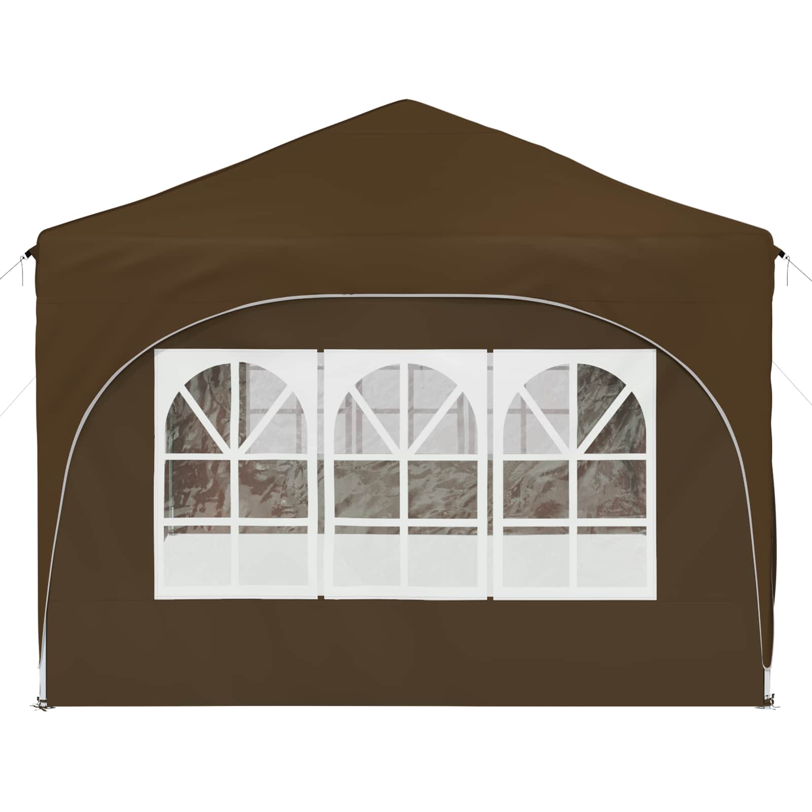 Pop-up Partyzelt 575 x 288 x 245 cm Creme Oxford-Stoff