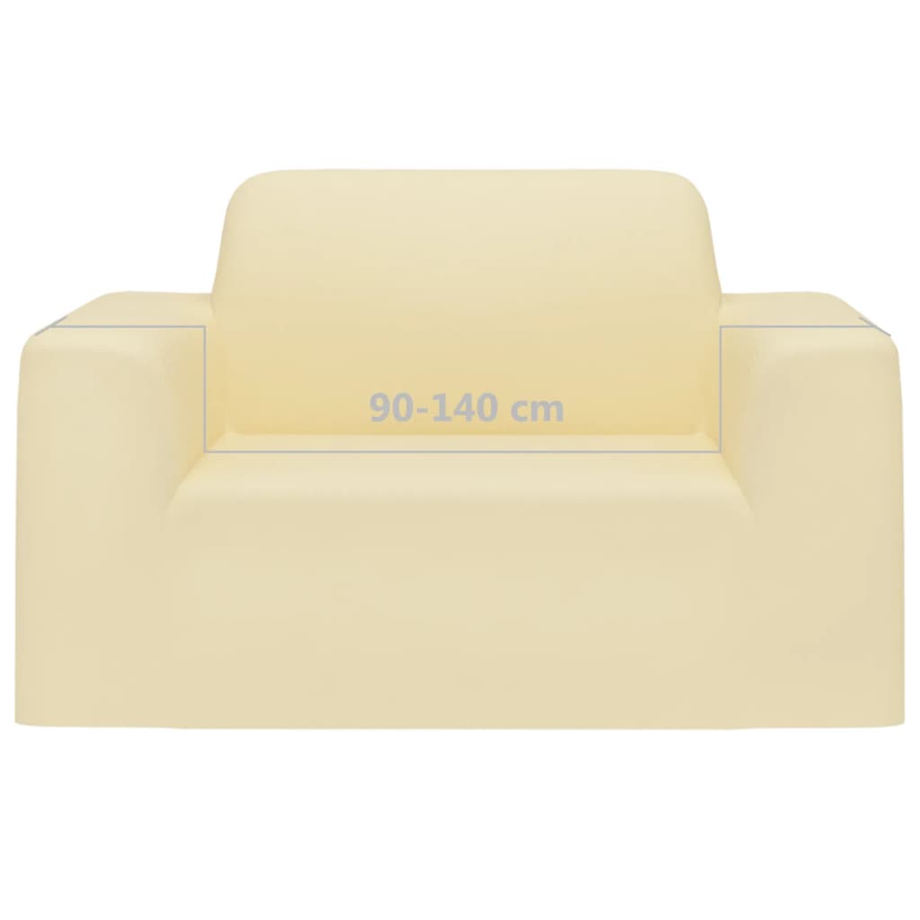 Stretch-Sofahusse Schwarz Polyester-Jersey
