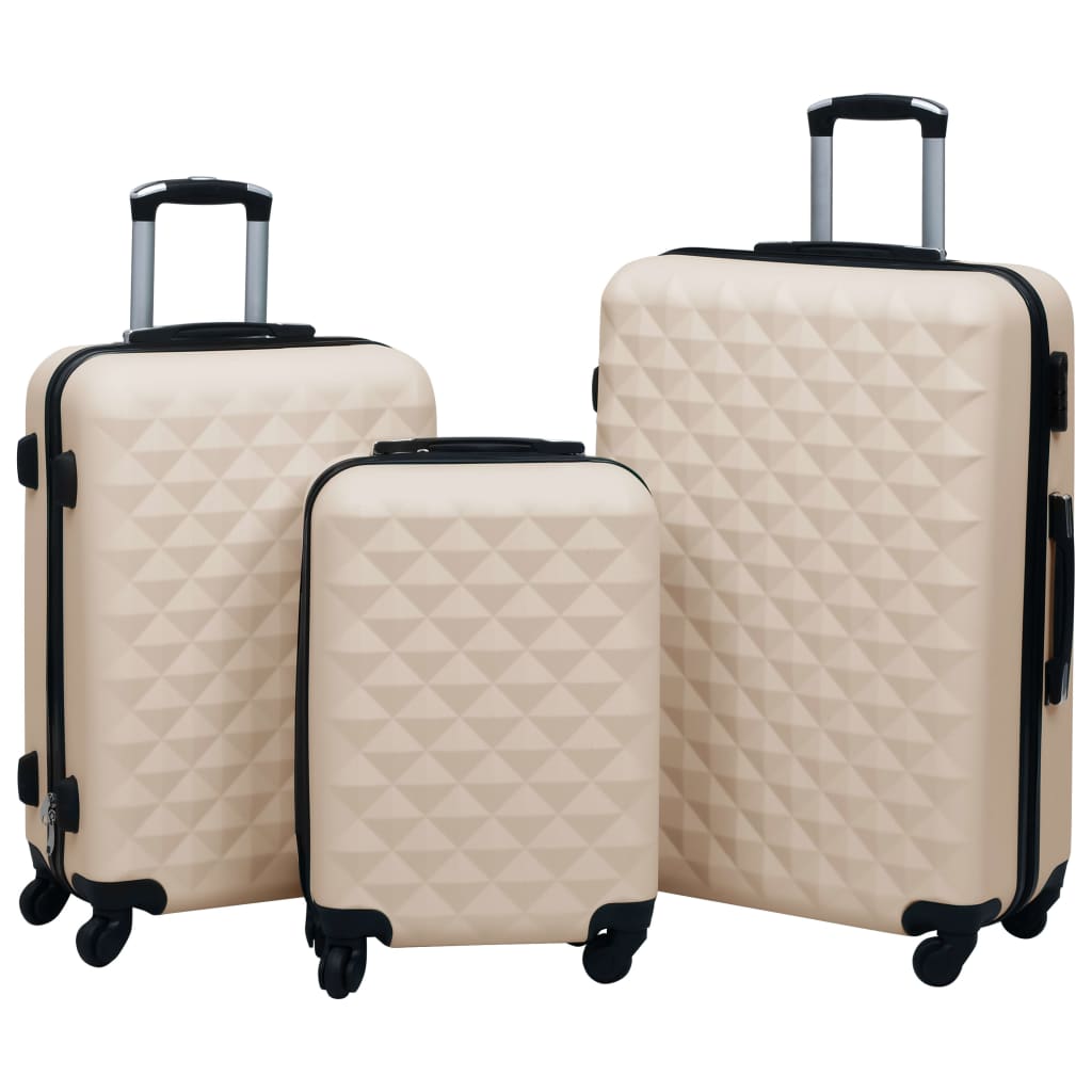 Hartschalen-Trolley-Set 3 Stk. Blau ABS