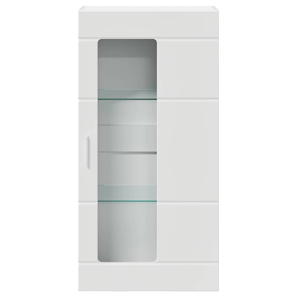 Highboard mit Regal FLORIN Weiß 60 x 35 x 182 cm Holzwerkstoff