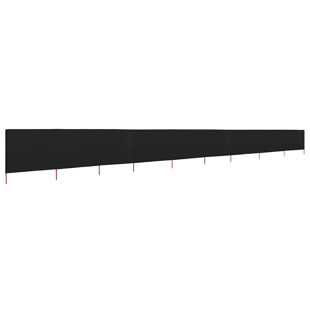 3-teiliges Windschutzgewebe 400 x 120 cm Weiß
