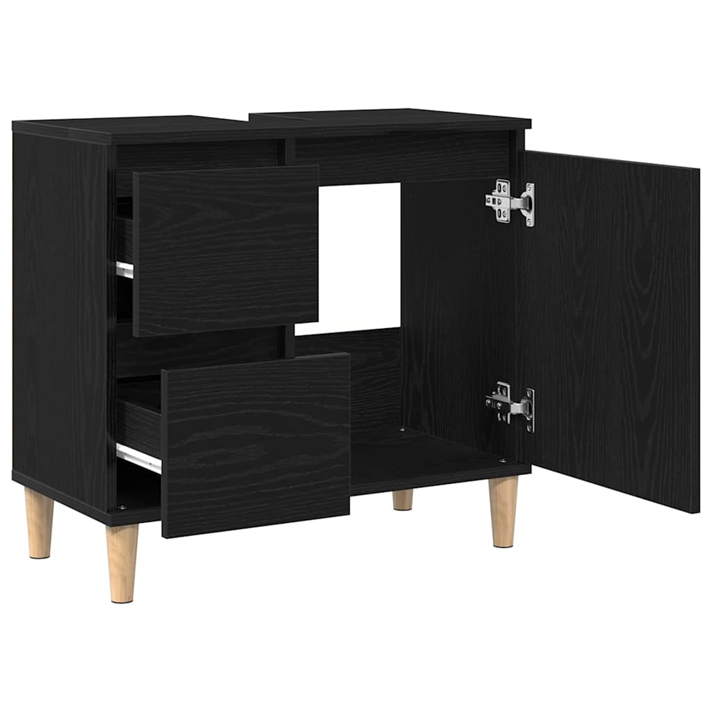 Badschrank Weiß 65x33x60 cm Holzwerkstoff