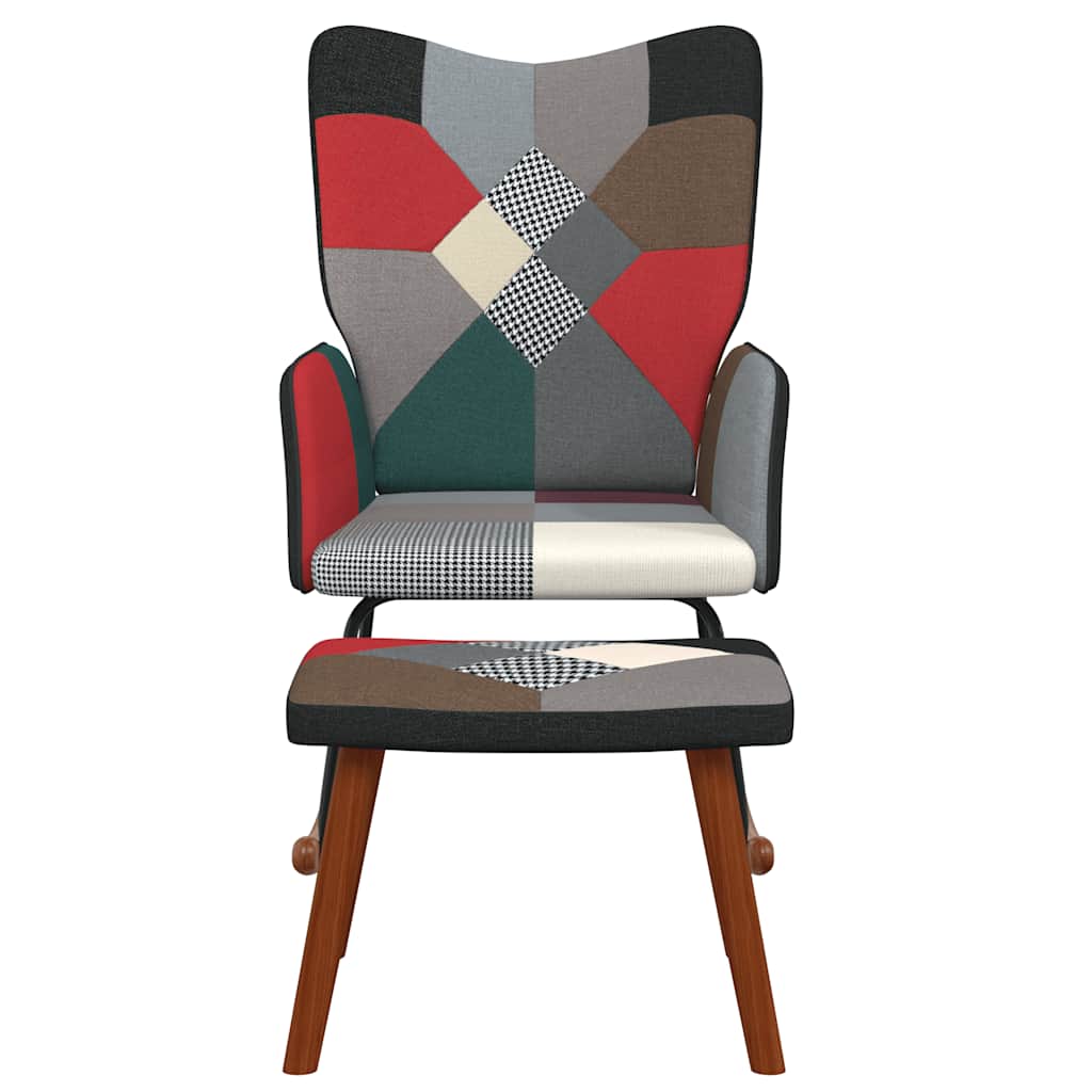 Schaukelstuhl Patchwork Stoff