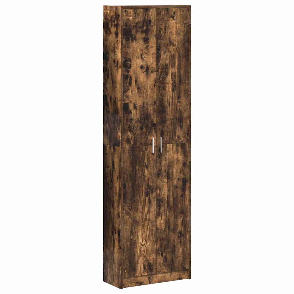 Kleiderschrank mit Regal Schwarz Eichen-Optik 55 x 25 x 189 cm