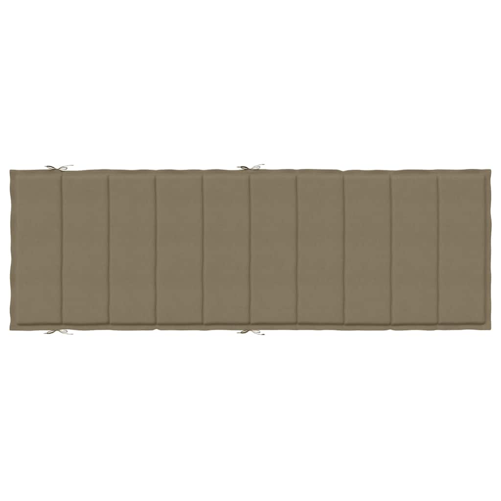 Sonnenliegen-Auflage Melange Anthrazit 186x58x4 cm Stoff