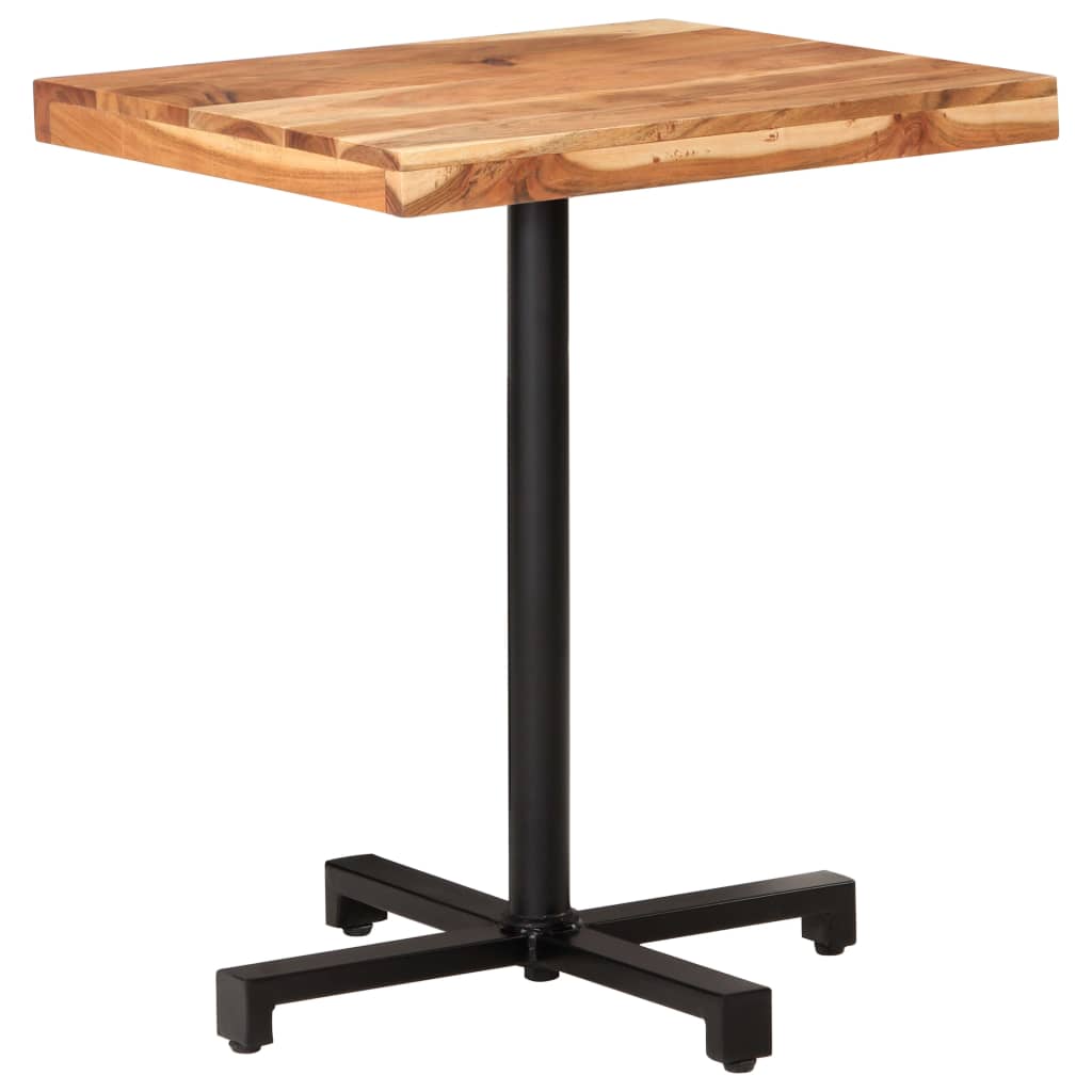 Bistrotisch Rund Ø60x75 cm Raues Mangoholz