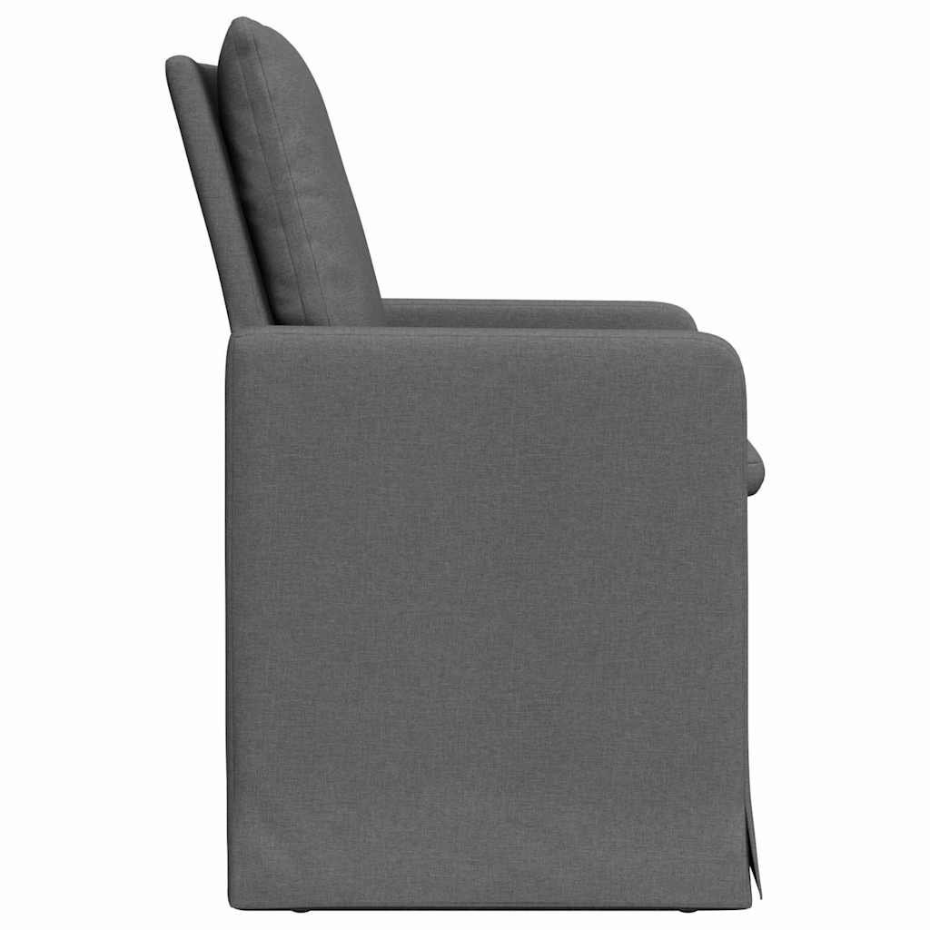 Esszimmerstühle 2 pcs Hellgrau 57 x 67 x 98 cm Stoff