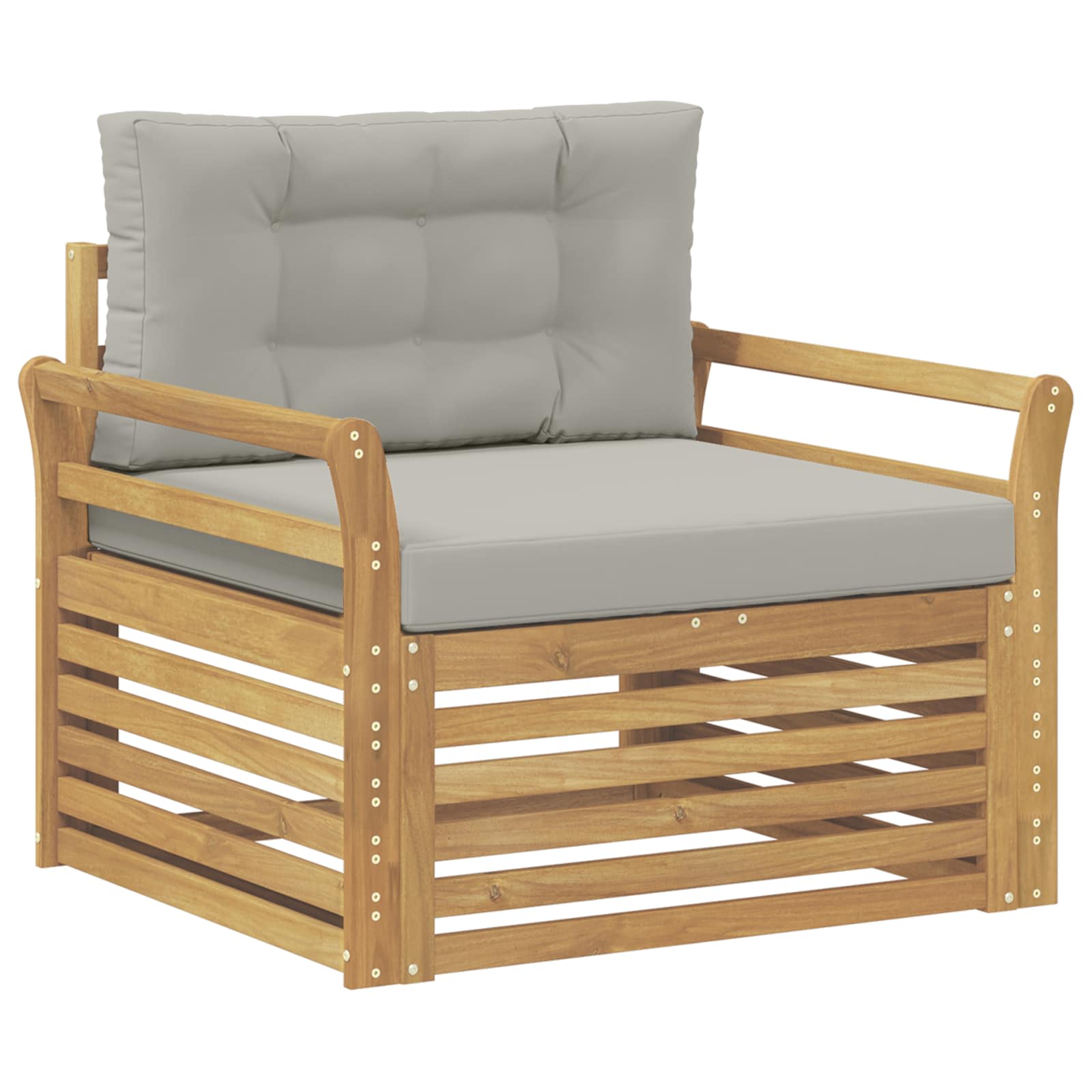 2 Stück Outdoor-Sofa Natur