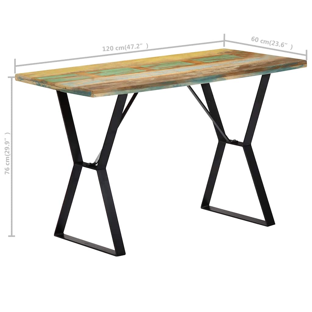 Esstisch 140x80x76 cm Altholz Massiv