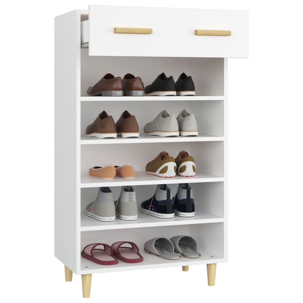 Schuhschrank mit Regal Altholz 60 x 35 x 105 cm Holzwerkstoff