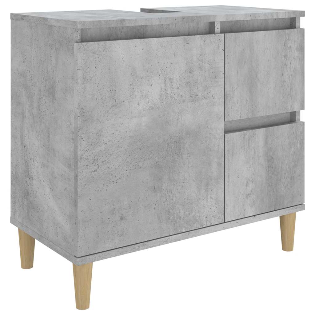 Badschrank Weiß 65x33x60 cm Holzwerkstoff