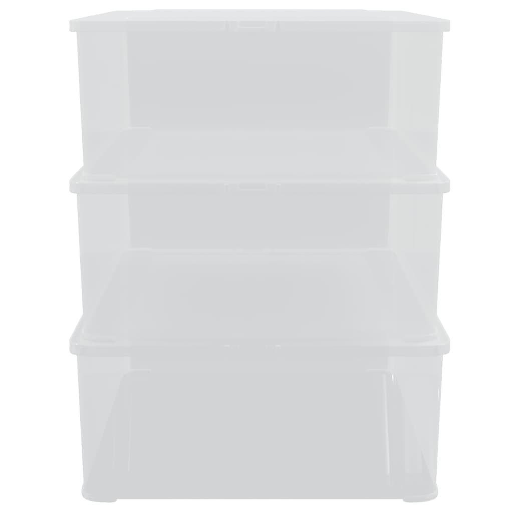 Aufbewahrungsboxen 3 Stk. Kunststoff 10 L Stapelbar