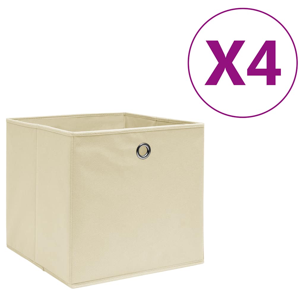 Aufbewahrungsboxen mit Deckeln 10 Stk. 28x28x28 cm Schwarz