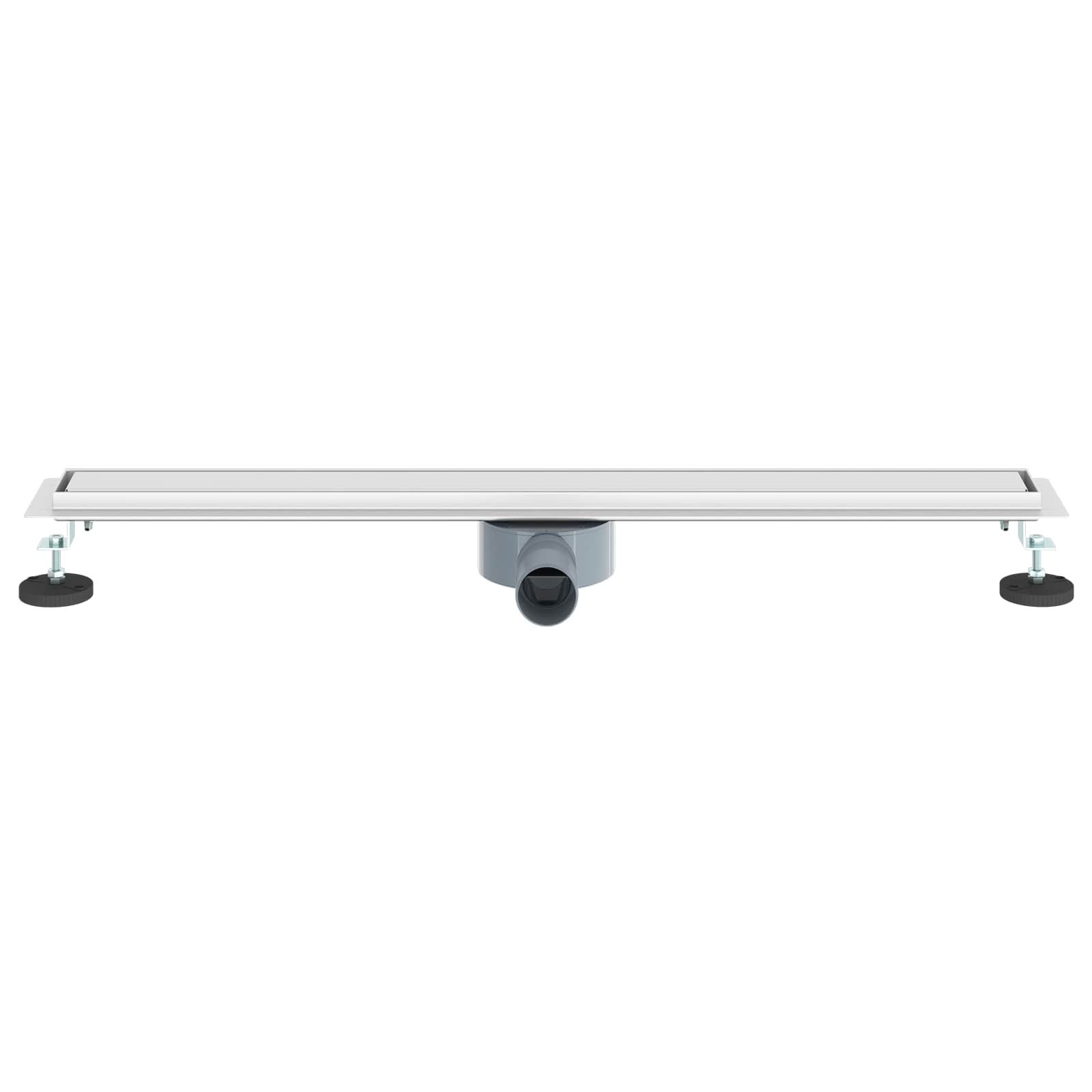 Duschablauf 2-in-1 mit 360° Siphon Silber 54 x 11 x 9,5 cm
