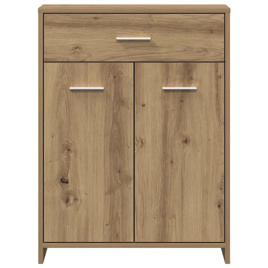 Badezimmerschrank Weiß 60x33x80 cm Holzwerkstoff