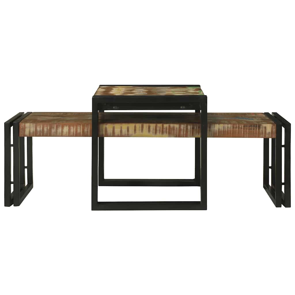 Couchtisch 2 pcs Braun 48 x 40 x 40 cm Massivholz Mango