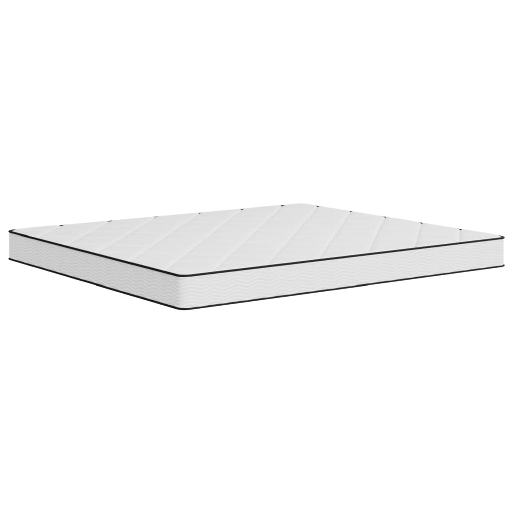 Schaumstoffmatratze für Kind Mittelweich 80 x 160 cm 16 cm Weiß