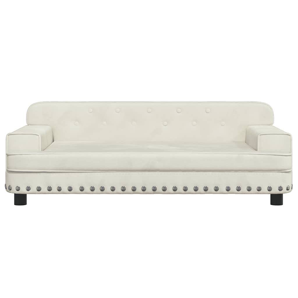Hundebett Rosa 90x53x30 cm Samt