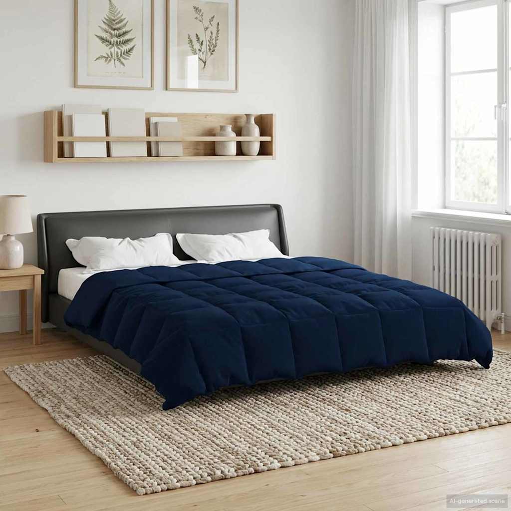 Sommerdecke Gesteppt Anthrazit 135 x 200 cm Mikrofaser