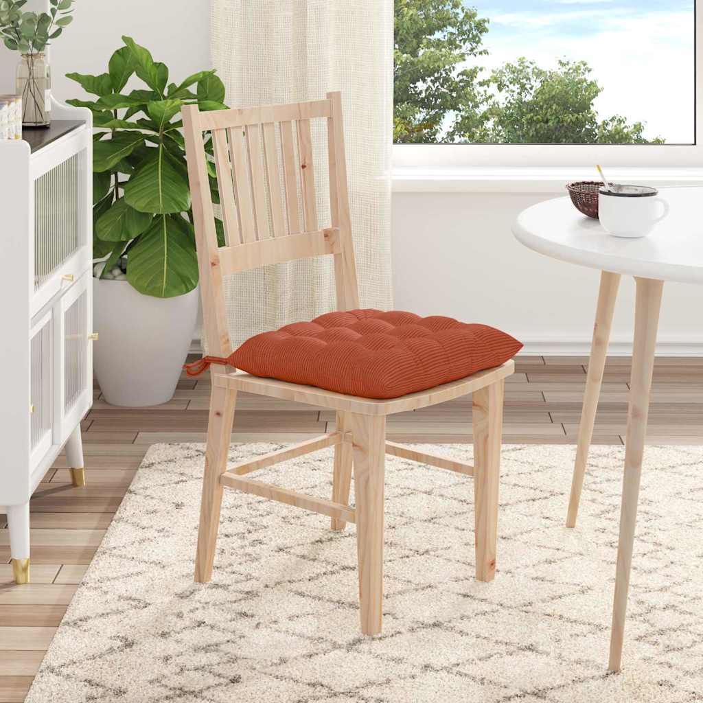 Sitzkissen 4 pcs Hellgrau 40 x 40 x 6 cm Cordstoff