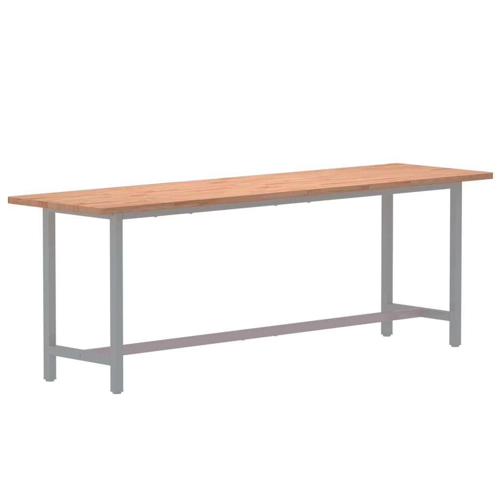 Schreibtischplatte 80x55x2,5 cm Massivholz Buche