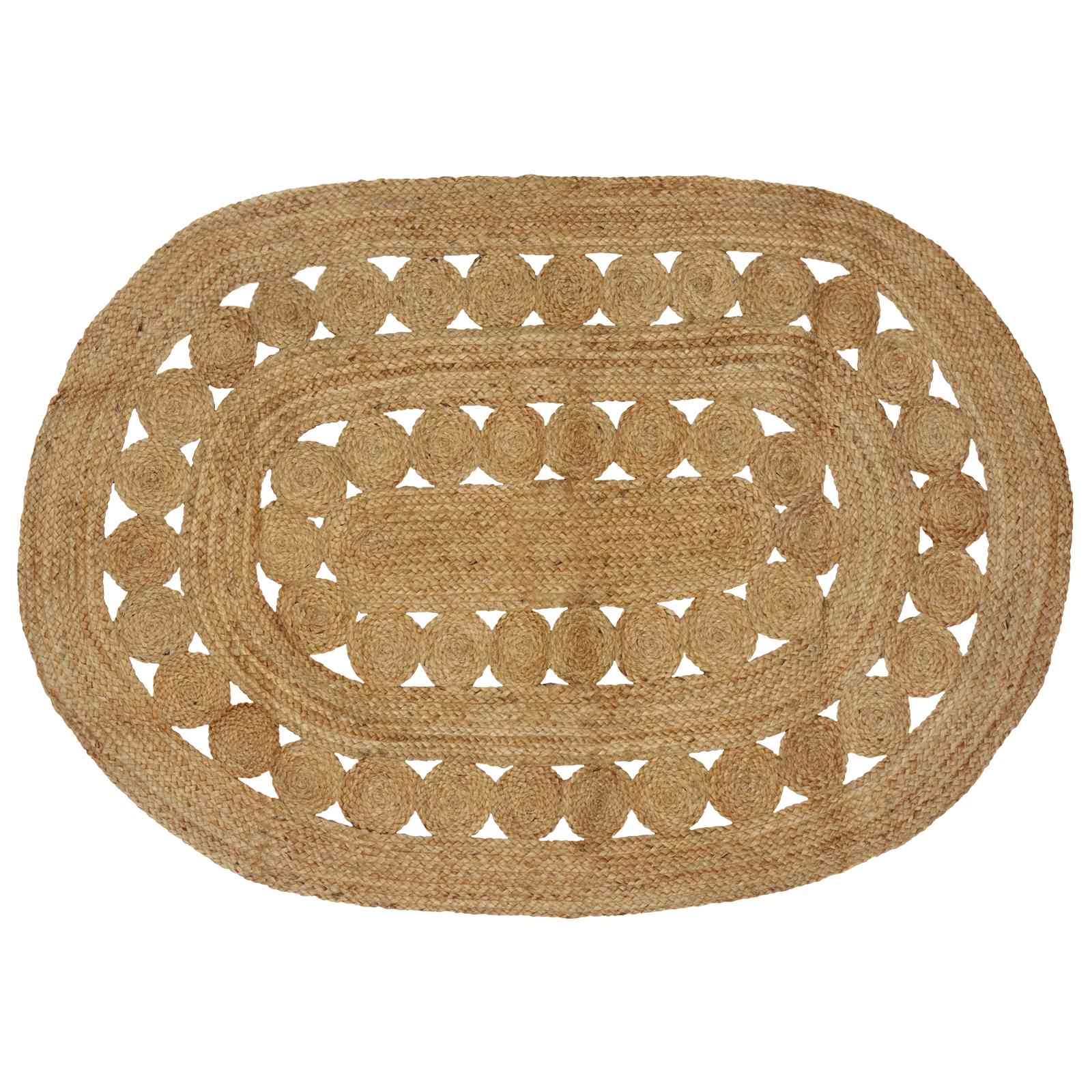 Bereichsteppiche Natur 100 x 152 cm Jute