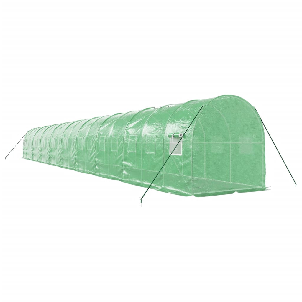 Gewächshaus mit Stahlrahmen Weiß 8 m² 4x2x2 m